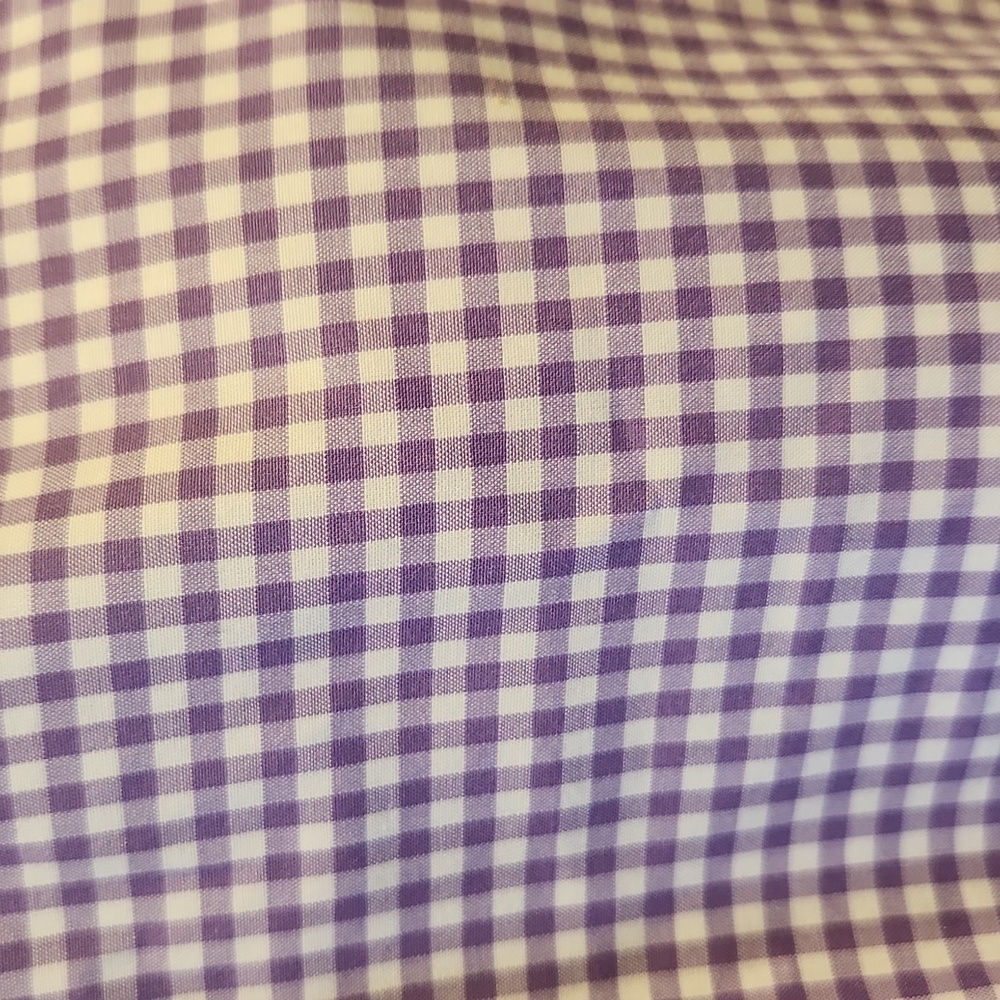 Polo Ralph Lauren Purole White Gingham Size 16 1/2 Custom Fit Button Down Shirt - Picture 8 of 13